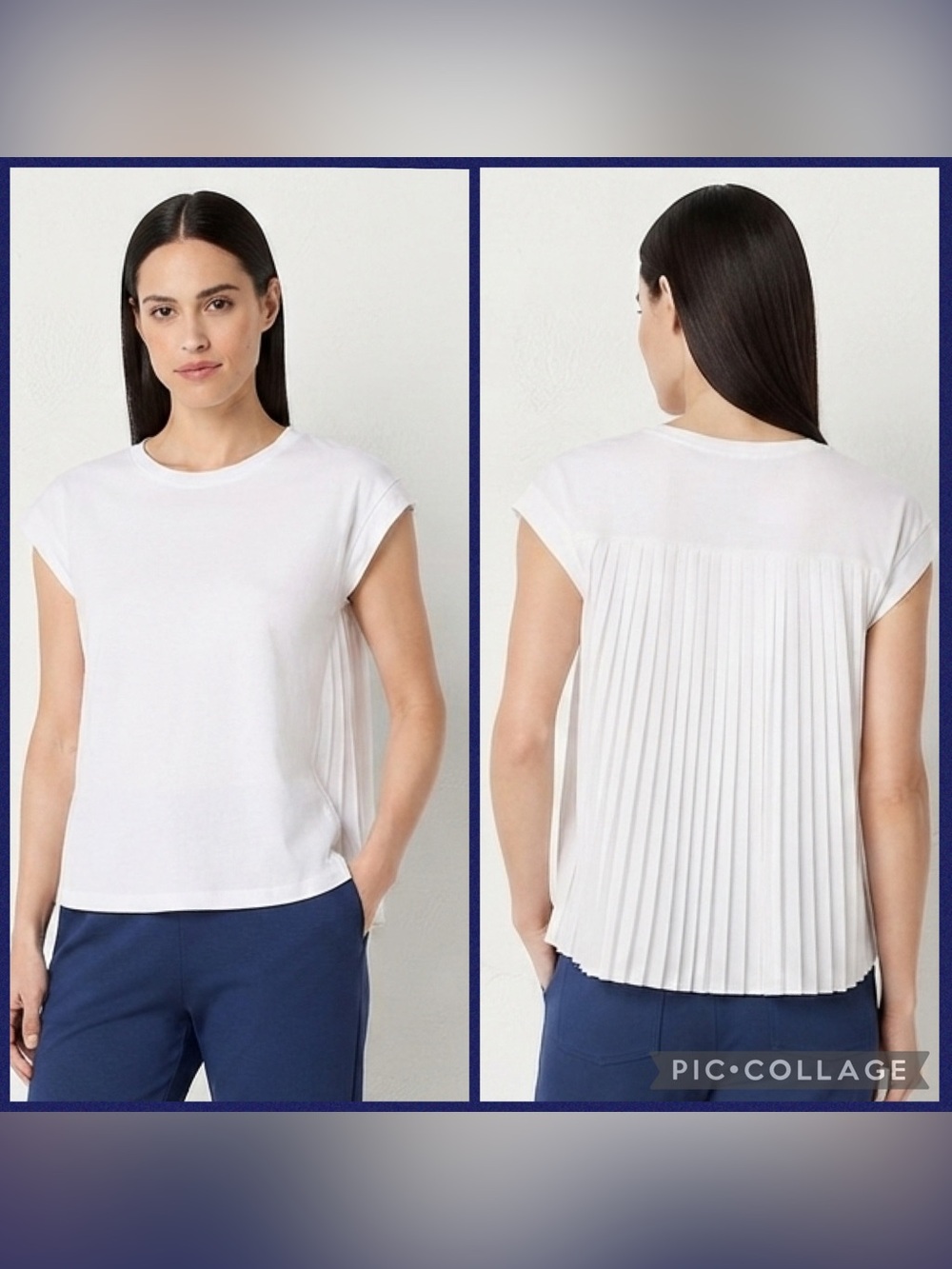 Xersion Womens Pleated Crew Neck Sleeveless T-Shirt